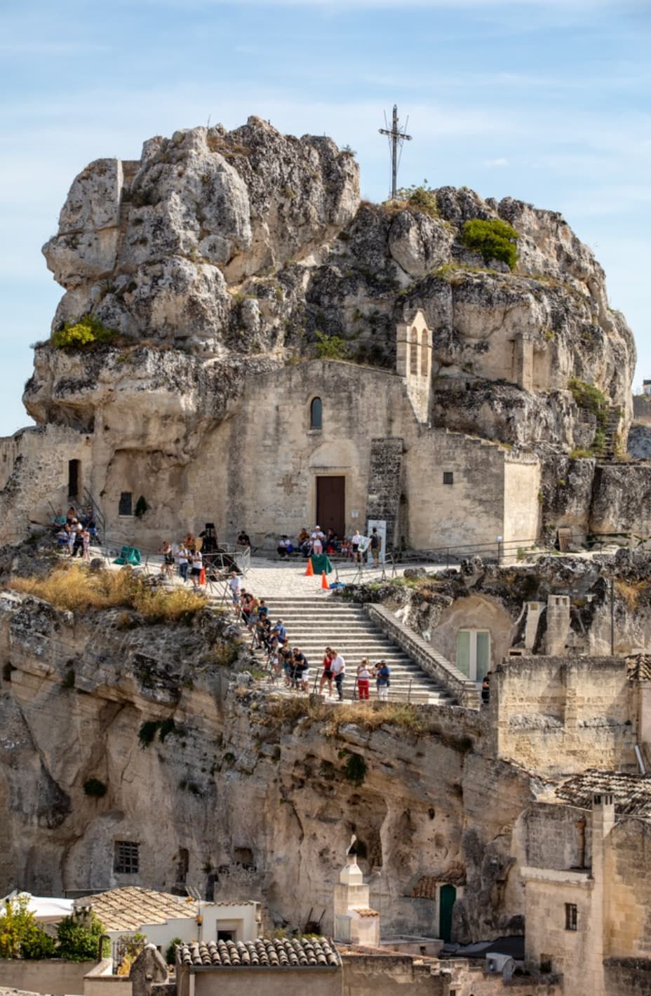 “Madonna de Idris, Italy. This extraordinary church, carved into solid rock and nestled among the ancient “Sassi di Matera”, is over 800 years old.”